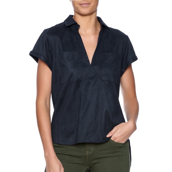 FAUX SUEDE BLOUSE 👚 - Picture 1 of 1